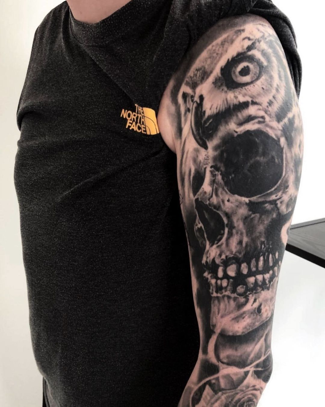 kranie og ugle tattoo fra Kasper