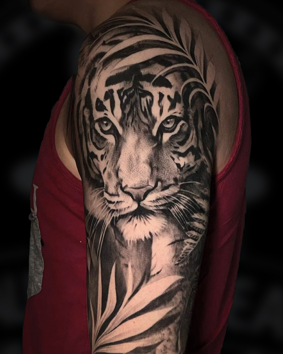 Tiger tattoo fra Christina i Beauty and the Beast Tattoo - Herning