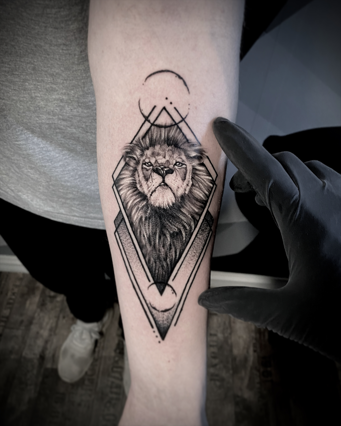 Løve tattoo fra Morten